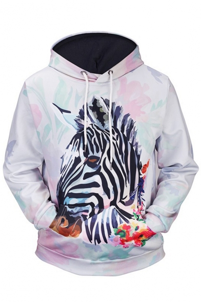 zebra print hoodie