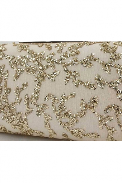 beige evening clutch