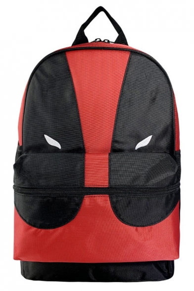 Hot Fashion Cosplay Printed Black and Red School Bag Backpack with Zipper 44*33*16 CM