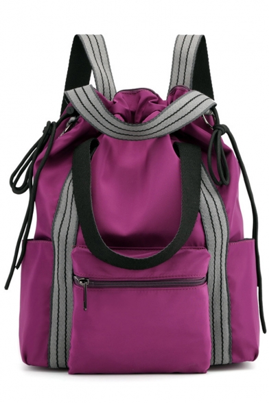 Designer Large Capacity Striped Strap Multifunction Waterproof Nylon Travel Bag Drawstring backpack 31*15*37 CM
