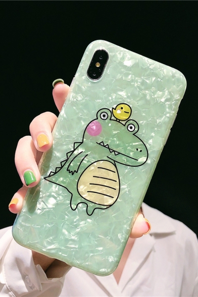 New Stylish Cute Cartoon Green Frog Printed Mobile Phone Case for iPhone