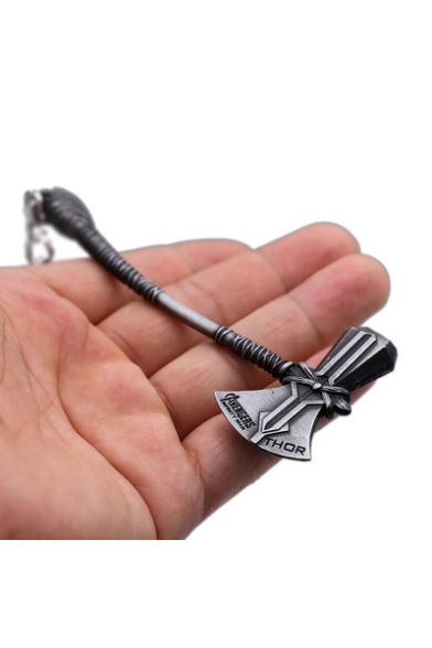 Popular Cool Film Battleaxe Shaped Metal Key Ring Pendant