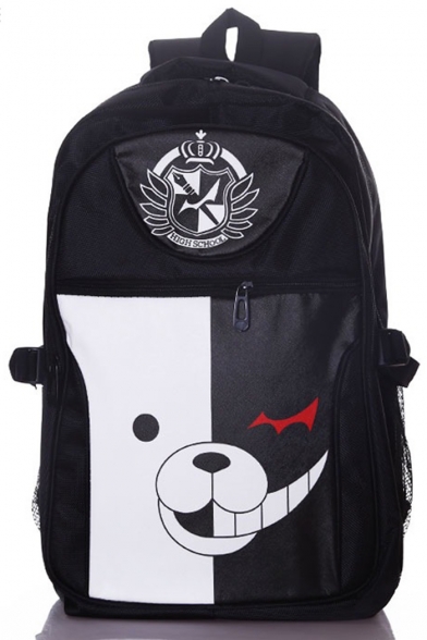 Popular Fashion Cosplay Cartoon Printed Black School Bag Backpack 38*13*50 CM