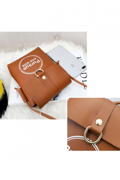 Stylish Letter Printed Long Strap Crossbody Cell Phone Purse 15*4*20 CM