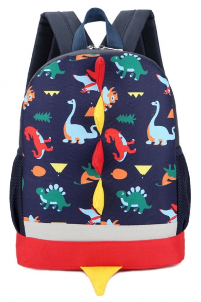 Big Capacity Lovely Cartoon Dinosaur Pattern Oxford Cloth Backpack for Children 30*25*10 CM