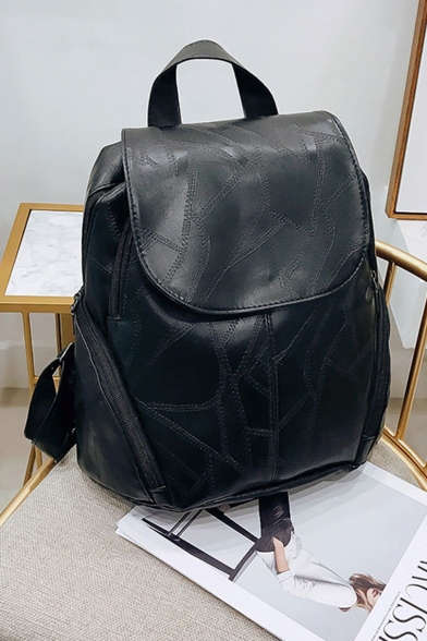 plain black school bag