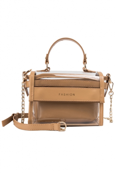 transparent satchel bag