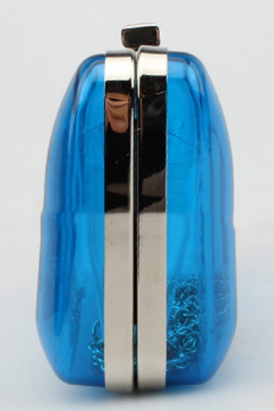 New Trendy Plain Transparent Acrylic Prom Crossbody Clutch Bag 20*5*9.5 CM