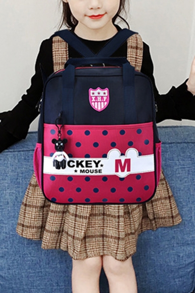 polka dot bookbag