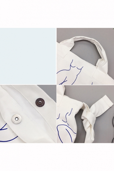 Personalized Graffiti Print Large Capacity Nylon School Shoulder Bag 35*40 CM