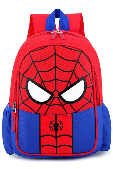 Fashion Cosplay Spider Web Printed School Bag Backpack For Students 23*12*30 CM
