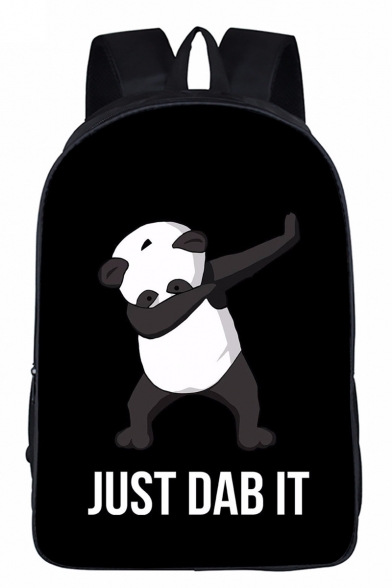 Popular Fashion Panda Unicorn Letter Printed Large Capacity Leisure Travel Bag School Backpack 29*16*42 CM