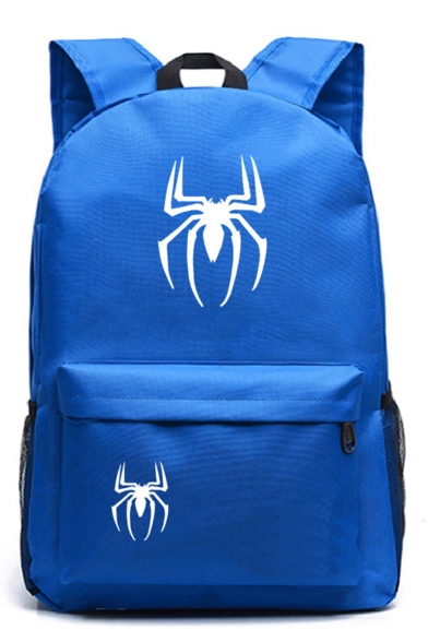 Popular Fashion Spider Printed Sports Bag School Backpack with Zipper 31*14*45 CM