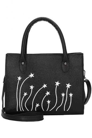 Trendy Printed Large Capacity Shoulder Handbag for Women 25*12*20 CM