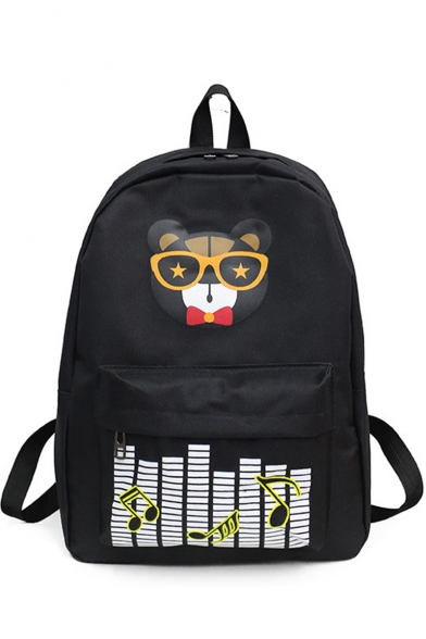 Cute Cartoon Bear Printed School Bag Backpack for Juniors 28*12*39 CM
