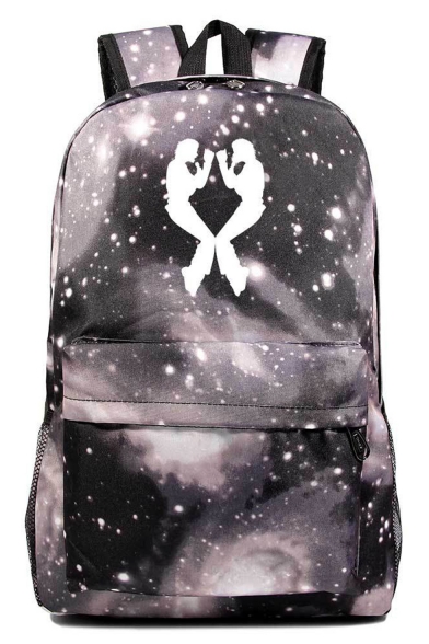 Fashion Figure Galaxy Starry Sky Printed Large Capacity Laptop Bag School Backpack 31*18*47 CM