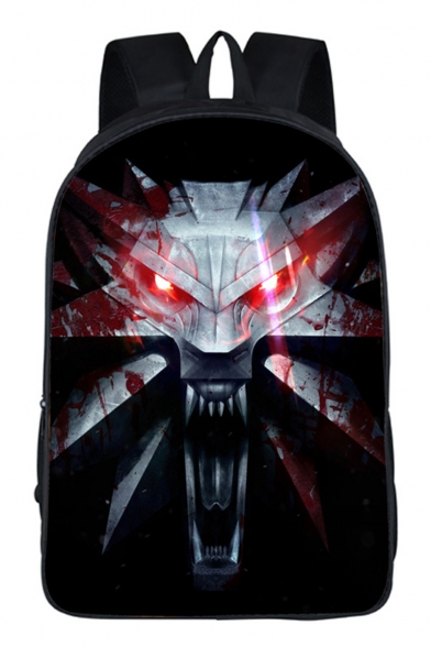 Hot Fashion Cosplay Printed Large Capacity Black Casual Travel Bag School Backpack 29*16*42 CM