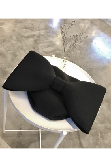 Designer Solid Color Bow Ribbon Bag Black Shoulder Bag Handbag 33*19*30 CM