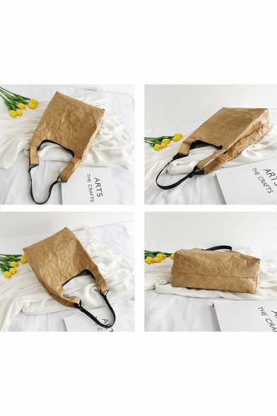 Designer Solid Color Reusable Waterproof DuPont Paper Bag 30*14*31 CM