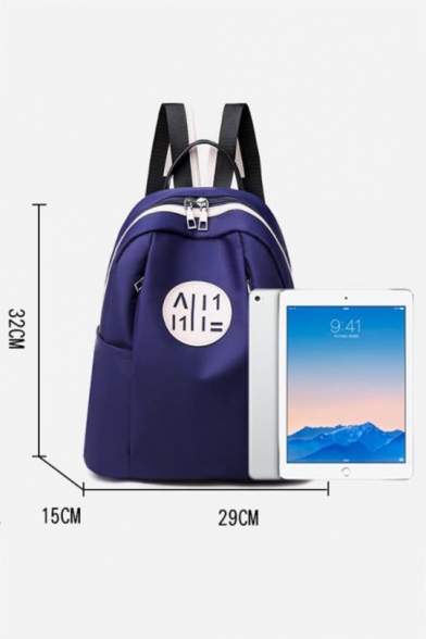 Fashion Pattern Big Capacity Solid Color Oxford Cloth Leisure Travel Backpack for Girls 32*29*15 CM