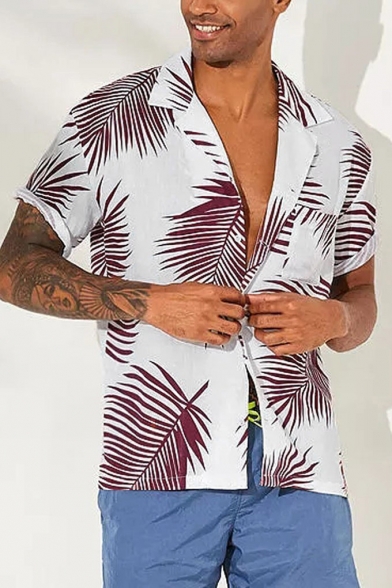 DSstyles Men Women Summer Casual Banana Printed Beach Shirt