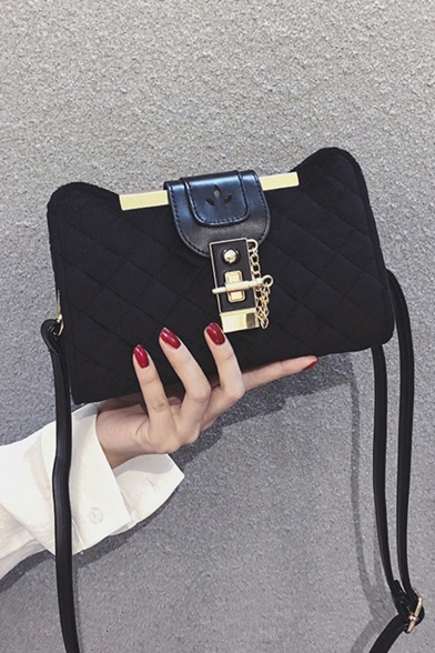 Trendy Diamond Check Quilted Crossbody Clutch 22*7*13 CM