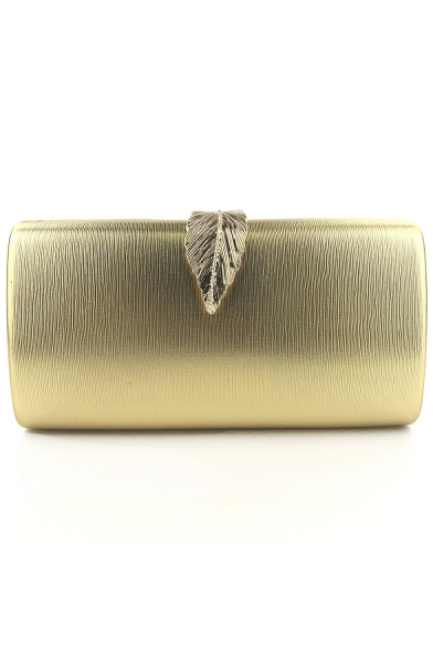 plain gold clutch bag