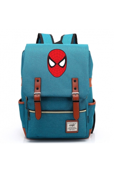 Fashion Large Capacity Red Spider Figure Printed Laptop Bag Casual School Backpack 29*13.5*43 CM