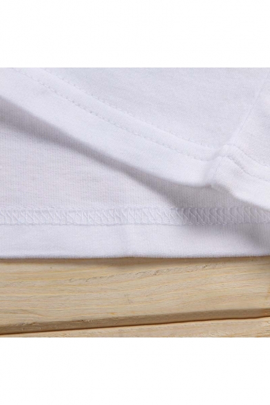 Cool Sword Letter ARYA Basic Round Neck Short Sleeve Casual T-Shirt