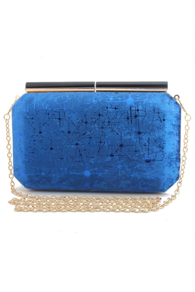 Fashion Vintage Printed Evening Clutch Bag with Chain Strap for Women 21*4*13.5 CM