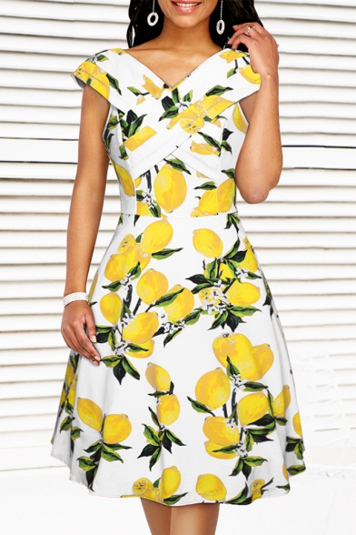 vintage lemon dress