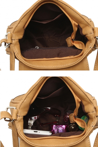 Designer Color Block Hollow Out Large Capacity Crossbody Saddle Bag 20*18 CM