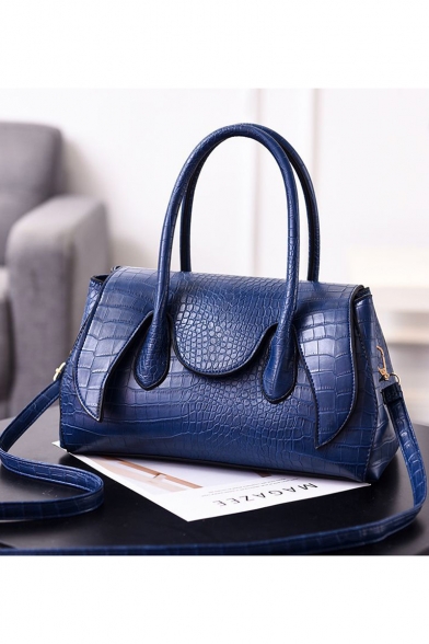 New Fashion Crocodile Pattern Commuter Tote Handbag for Women 33*16*20 CM