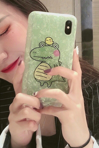 New Stylish Cute Cartoon Green Frog Printed Mobile Phone Case for iPhone
