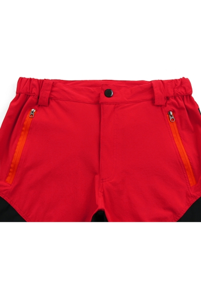 Unisex Outdoor Fashion Colorblock Zipped Pocket Waterproof Sports Hiking Pants