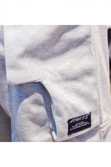 Designer Fashion Simple Plain Drop-Crotch Joggers Sweatpants Harem Pants for Guys