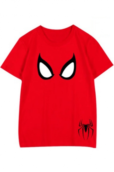 Funny Cool Spider Eyes Printed Unisex Casual Cotton Comic T-Shirt
