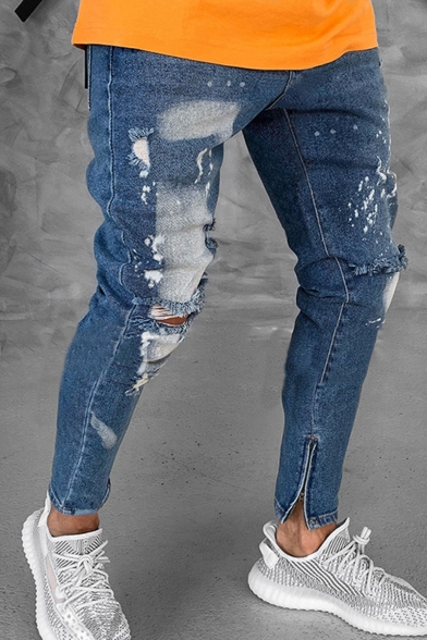 stylish jeans paint