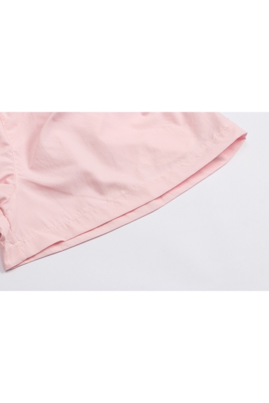 Womens Hot Popular Paperbag Waist Simple Plain Loose Casual Shorts