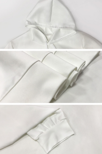 Halloween Cool Groot Print Round Neck Long Sleeve White Pullover Sweatshirt