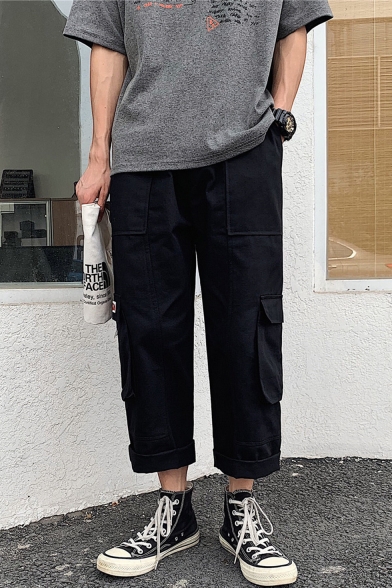 cropped cargo pants mens