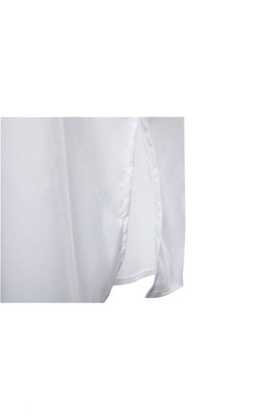 JXG Men Slim Stand Collar Print Muslim Long Sleeve Shirts