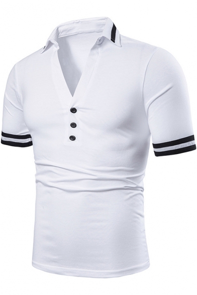 v neck polo shirt