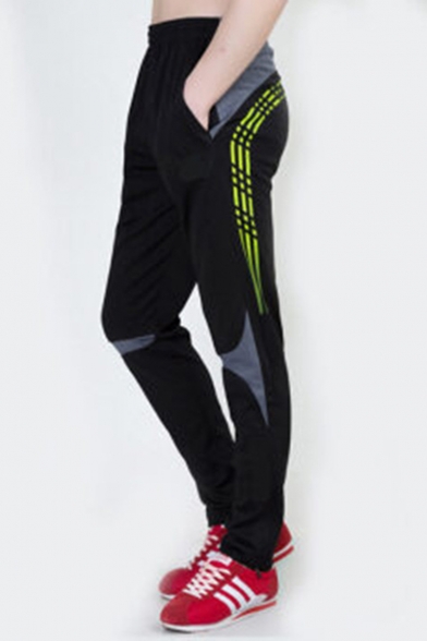 Popular Fashion Colorblocked Stripe Printed Quick Drying Jog Lounge Pants Sweatpants for Men