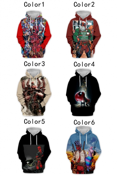Funny Creative Comic Figure 3D Print Loose Casual Pullover Hoodie