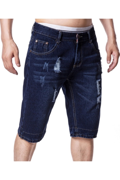 blue denim shorts mens