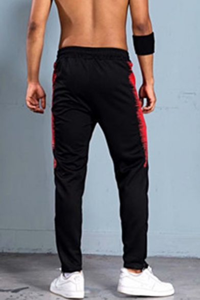 Men's New Stylish Printed Elastic Waist Slim Fit Casual Running Pants