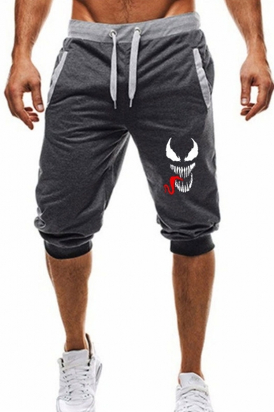 Men's Summer Hot Fashion Printed Drawstring Waist Casual Sports Sweat Shorts