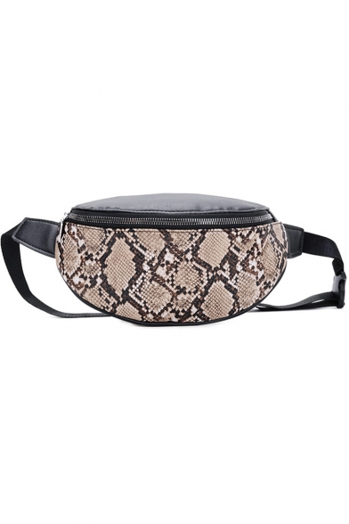 snakeskin waist bag