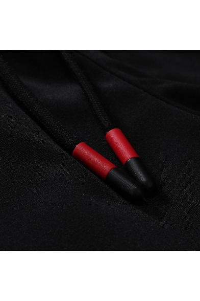 Men's New Fashion Pleated Zipper Embellished Simple Plain Black Drawstring Waist Casual Sports Pencil Pants